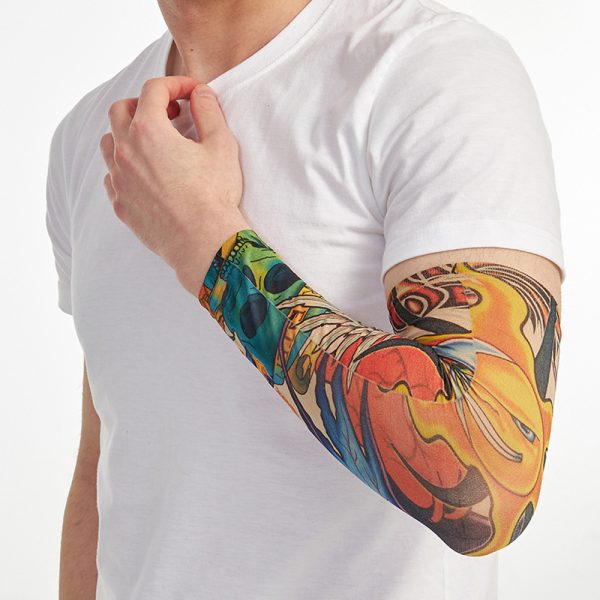 flower arm tattoo sunscreen sleeve