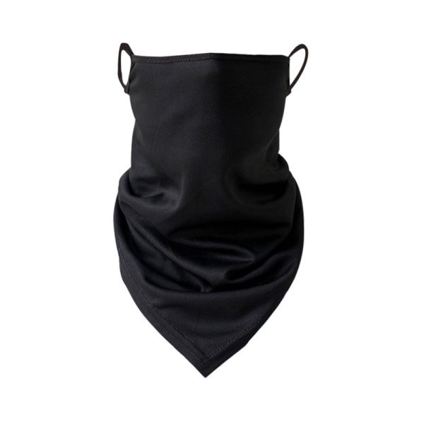 hanging ear ice silk mesh triangular scarf