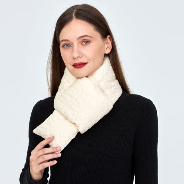 fashionable solid color embroidered velvet scarf