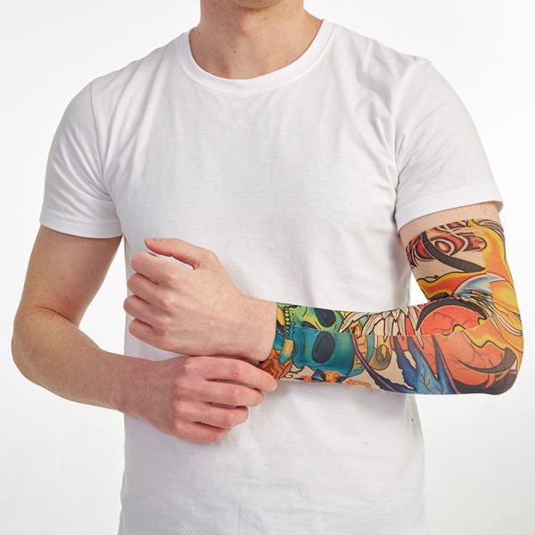 flower arm tattoo sunscreen sleeve