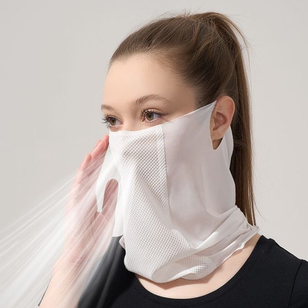summer ultra thin nylon ice silk face mask