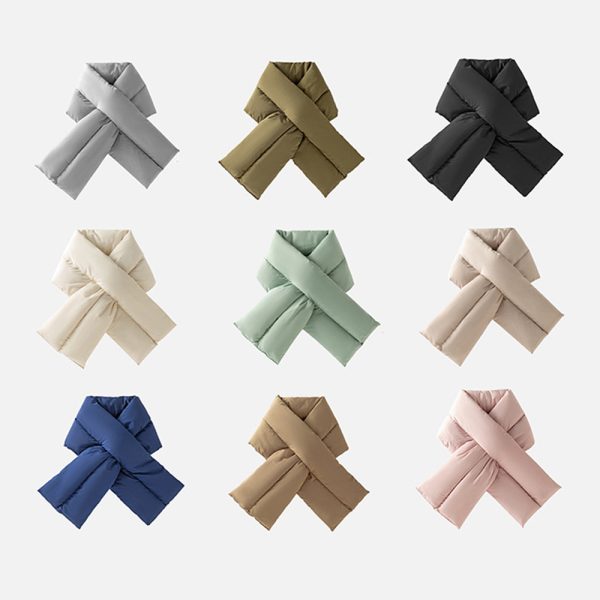 cross fluffy outdoor scarf