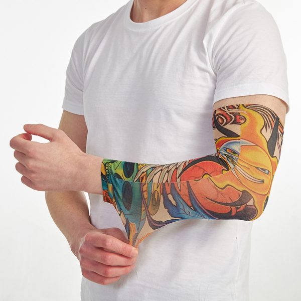 flower arm tattoo sunscreen sleeve