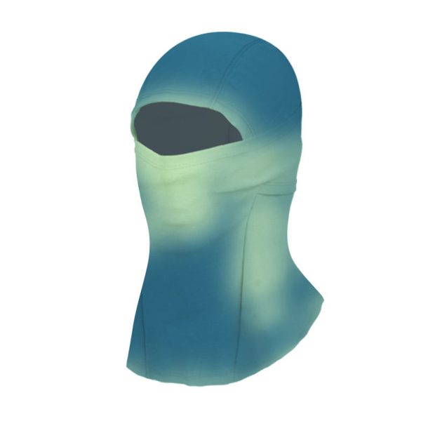temperature sensitive color changing ski mask