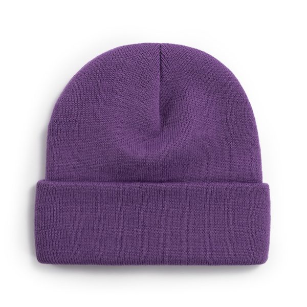 solid color knitted yarn cap