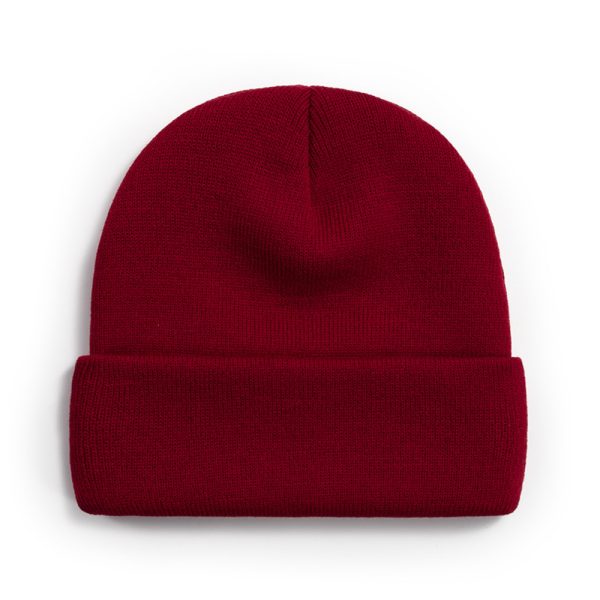 solid color knitted yarn cap