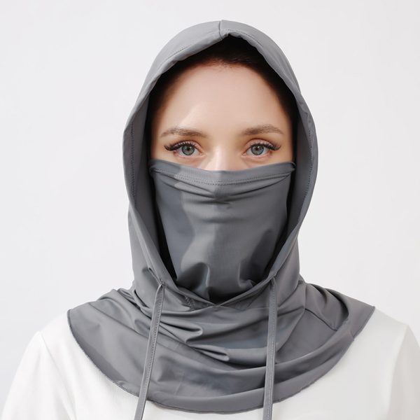 summer sunscreen face mask, hat, integrated neck and head cover
