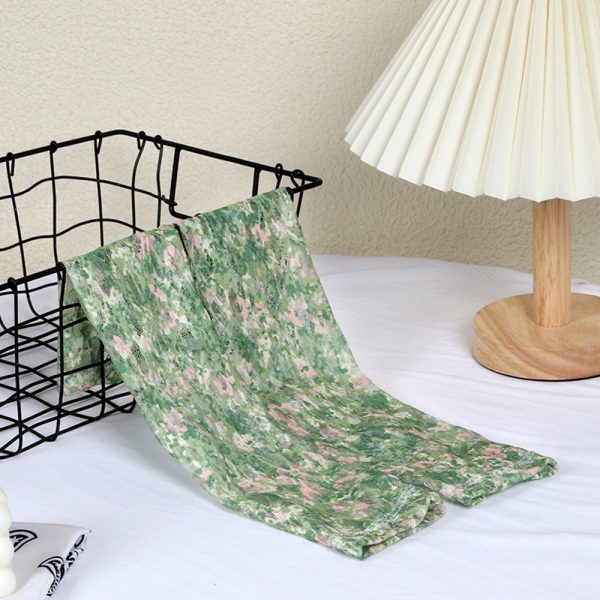 small fresh floral ice silk sleeve