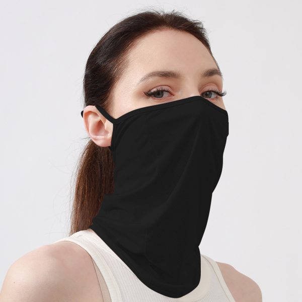 ice silk hanging ear golf face mask