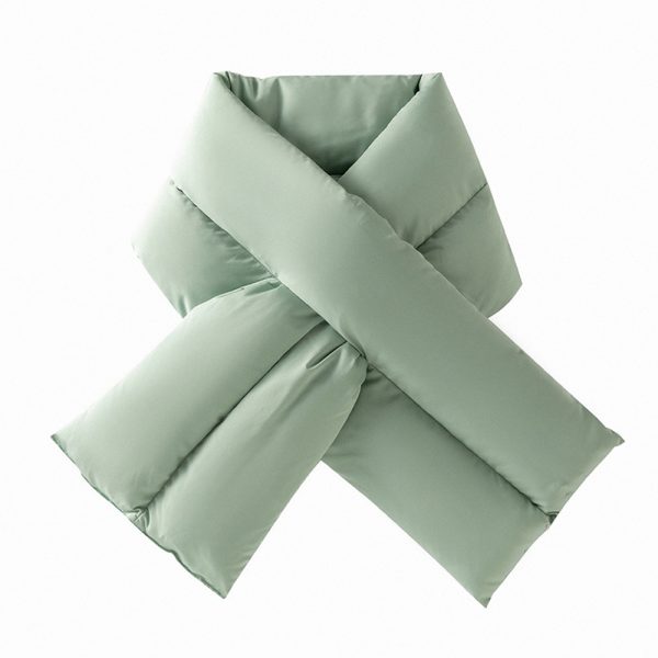 cross fluffy outdoor scarf