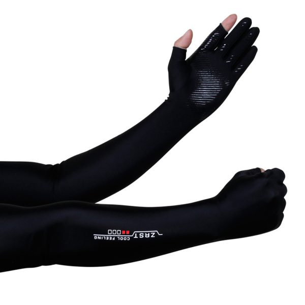 ice silk leakage finger sunscreen sports sleeve