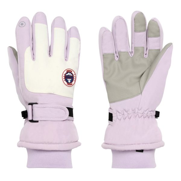cold resistant, warm and windproof skiing gloves