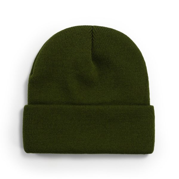 solid color knitted yarn cap