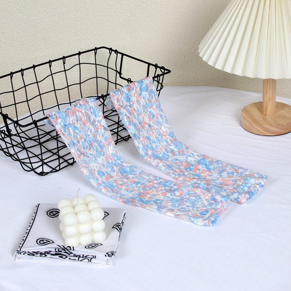 small fresh floral ice silk sleeve