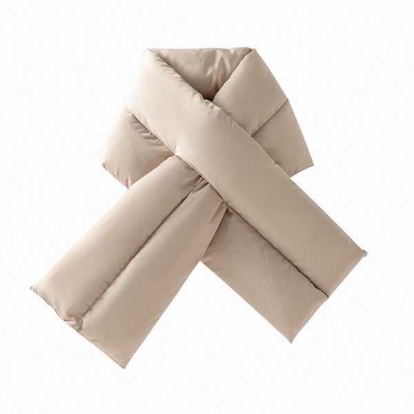 cross fluffy outdoor scarf