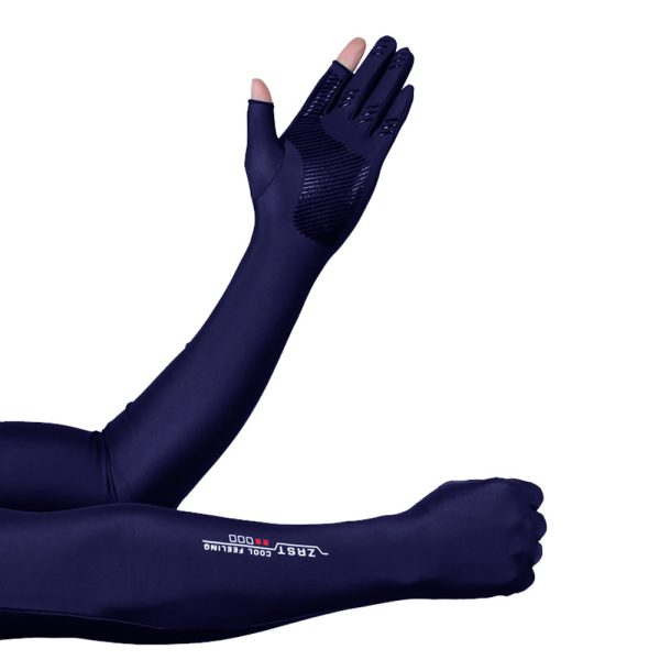 ice silk leakage finger sunscreen sports sleeve