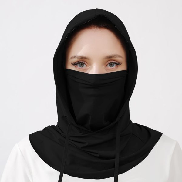 summer sunscreen face mask, hat, integrated neck and head cover