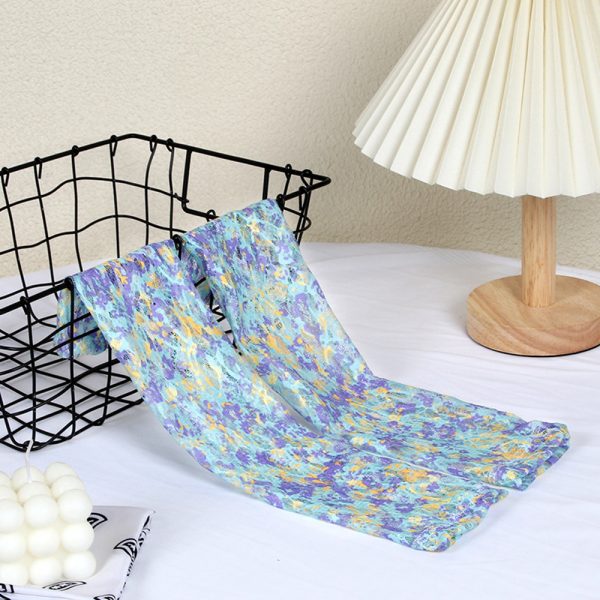 small fresh floral ice silk sleeve