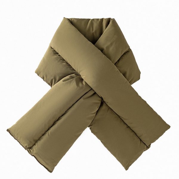 cross fluffy outdoor scarf