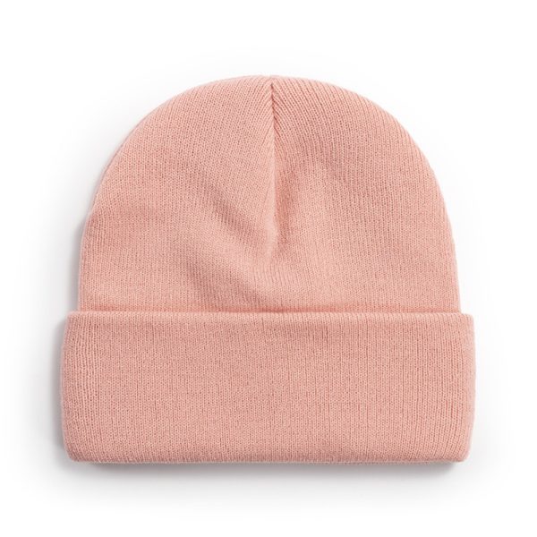 solid color knitted yarn cap